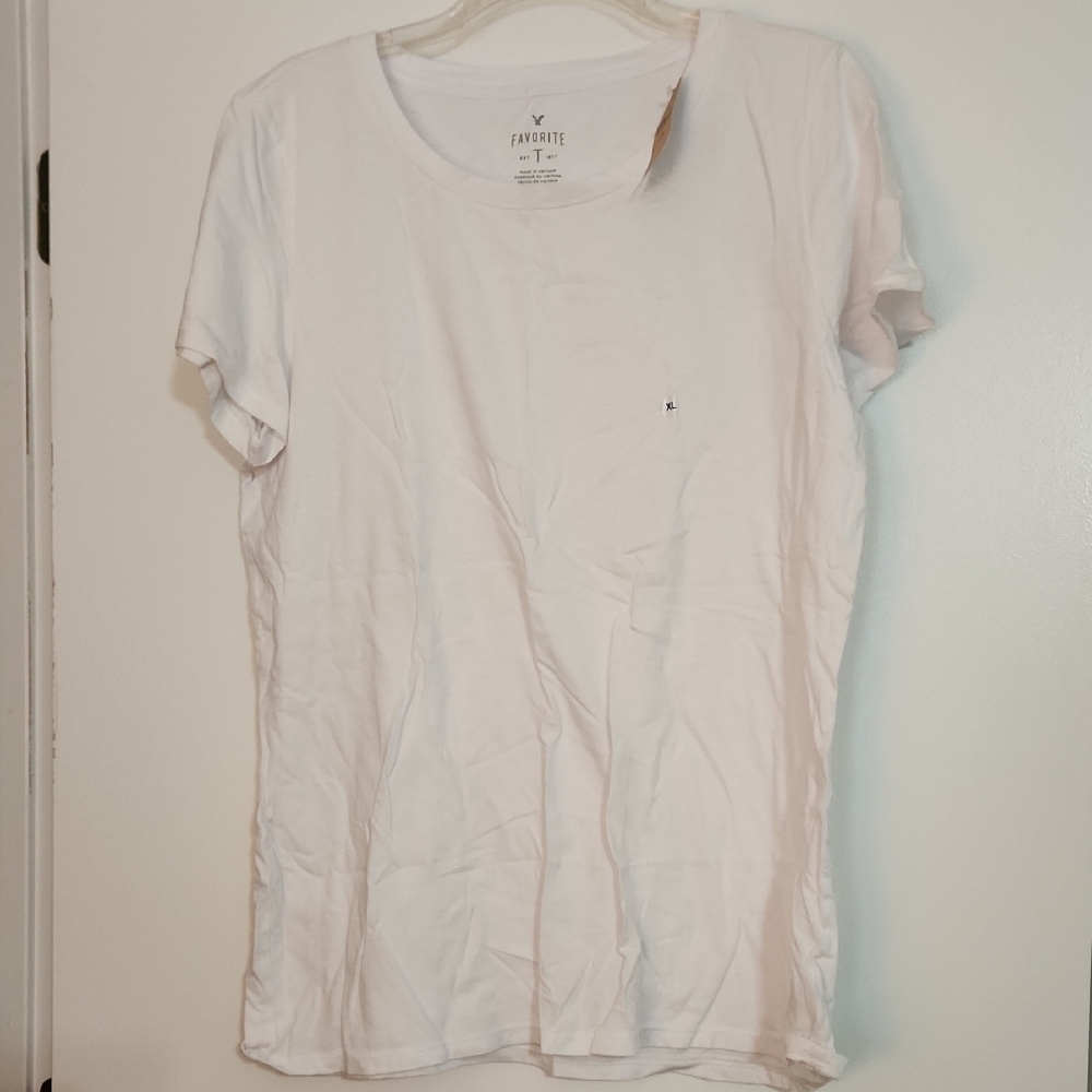 American Eagle Outfitters Soft White/Pink Tees